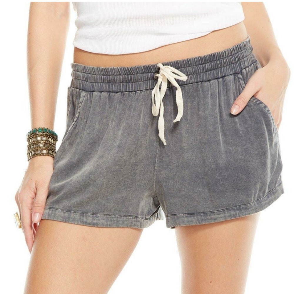 Chaser Gray Shorts With Drawstring - image 1